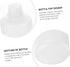 Eyelash Cleaning Tool, 4pcs Multi-function Plastic Bottles, Indoor Wash Bottle for Eyelashes, White