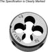 M8 x 1.25 Metric Right Hand Thread Die for Threading Mold Machining, 8mm Thread & 1.25mm Pitch Machine Thread Die