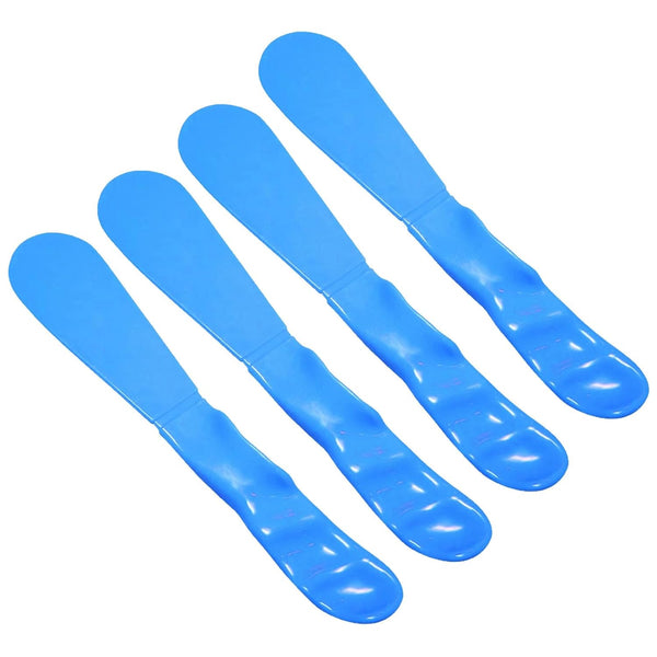 4PCS Autoclavable 7.5” Handle Spatula, Dental Alginator Mixer, Mixing Spatula, Plaster Spatula, Blue