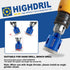 HIGHDRIL Dry Diamond Tile Drill Bit, 1-9/50" (30mm) Diameter, Hex Shank for Porcelain Ceramic Granite Marble