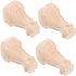 Homoyoyo 4pcs Wooden Furniture Legs Solid Wood Table Legs Couch Dresser for