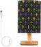 ALAZA Bedside Table Lamp for Bedroom Carnival Lily Theme Nightstand LED Light