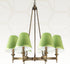 CS-1007-5L/GRN 3" 5" 4.5", Royal Designs Clip On Empire Chandelier Lamp Shade, x x Light Green