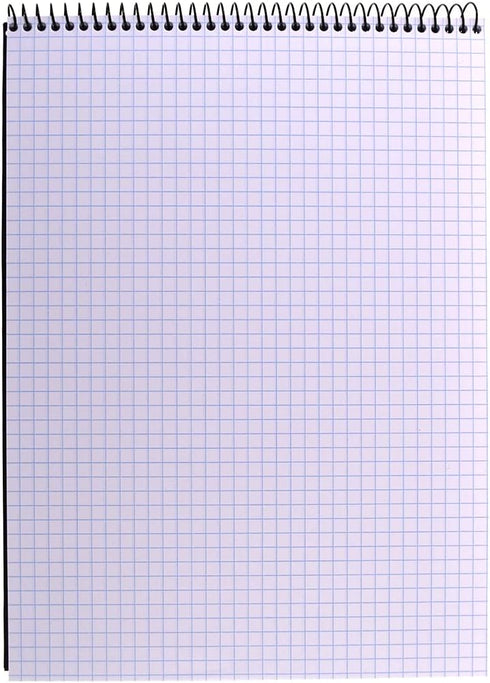 Top Flight 8.5 11.75 Inches, 70 (51070) Silverpoint Top Wire Pad, Heavy Back, Quadrille Rule, x Sheets, Protective