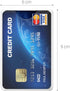 kwmobile 20 Pieces Credit Card Sleeves - Transparent ID Business Card Holder - Identification Social Security Cards