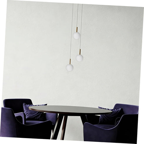 80mm 30mm Toddmomy Frosted Glass Globe Lamp Shade round Sphere with Opening Replacement for Pendant and Floor Lamp
