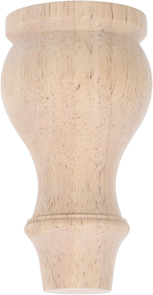 Operitacx Wooden Sofa Legs 3.54x1.85 Inch French Style Decorative Round Furniture Feet
