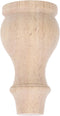 Operitacx Wooden Sofa Legs 3.54x1.85 Inch French Style Decorative Round Furniture Feet