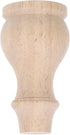 Operitacx Wooden Sofa Legs 3.54x1.85 Inch French Style Decorative Round Furniture Feet