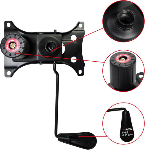 MySit Heavy Duty 300 LBs Office Chair Tilt Mechanism Replacement Parts, 5.9'' x 8.6" Mounting Holes