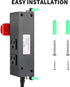 Ortis 125V 2 Multi-Purpose Router Table Switch with Outlets, Perfect for Any Router Table, Easy Installation