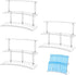 XEQWZVFR 3 Sets Acrylic Pen Display Stand 2 Tier Clear Pen Display Stand