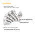 binifiMux 190pcs M2.5 Hex Socket Cap Screws and Hex Nuts Assortment Kit with Wrench, 304 Stainless Steel Silver Tone