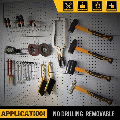 ELEAD 260 Piece Pegboard Hooks, 1/8 and 1/4 inch Organizer Accessories with Pegboard Bins