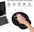 Ergonomic Mouse Pad with Wrist Support & Coasters Set, Cute Large Non-Slip PU Base for Laptop Home Office,