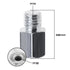M10 Female to M14 Male Thread Adapter for Angle Grinder, Polisher Drill Bit Connector, Carbon Steel Power Tool