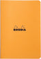 Rhodia Staplebound Orange Lined Notebook, 14.8 x 21cm (119188C)
