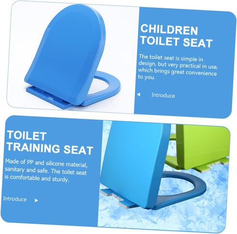 Ciieeo Potty Training Seat for Toddlers Easy to Install U-shaped Toilet Seat Non- Pad Smooth Edges Safe Design