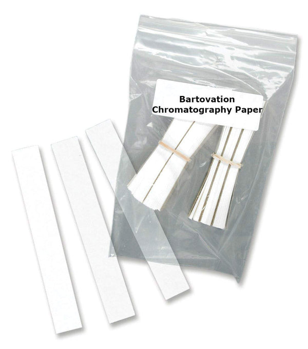 Laboratory Grade Chromatography Paper, Original Formulation, 6" Length x .75" Width for Experiments