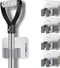 Broom Holder Self Adhesive No Drill Wall Mount, Heavy Duty Organizer for Mop and Garden Tools