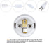 Simple Deluxe E26 5.9ft-White-3Pack Hanging Lantern Extension Cord Cable, Plug-in Pendant Light Socket with On/Off