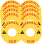 Emergency Stop Warning Sign Equipment, Emergency Stop Label Sticker, 10 Pcs Caution Safety Decals