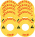 Emergency Stop Warning Sign Equipment, Emergency Stop Label Sticker, 10 Pcs Caution Safety Decals