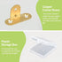 8Pcs 90 Heavy Duty Corner Braces, Right Angle Brass Bracket Fastener T-Shaped Brackets Corner Brace Corner Fastener