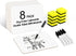 HERKKA 8 Pack Dry Erase Lapboards, Double Sided 9 x 12.5 Inch, 8 Markers, 8 Erasers for Classroom Supplies