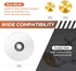 Upgraded 1/4" Hex Shank PVC Pipe Inside Cutter, 4 PCS Titanium Coated Saw Blades