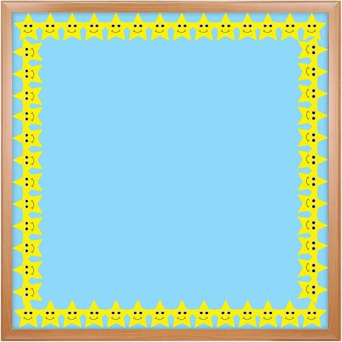 Hygloss Products Happy Yellow Stars Die-Cut Bulletin Board Border - Classroom Decoration, 3 x 36 Inch, 12 Pack
