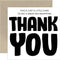 Fun Big Thank You Card - 'Little Card Big Whopping Thankyou' Design