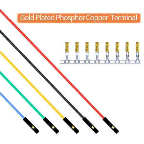 Makeronics Alligator Clip to Breadboard Jumper Wires, 10pcs 12 inch, 22AWG Test Lead