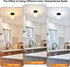 Closet DSMJFU Black Semi Flush Mount Ceiling Light, Small Hallway Light Fixture, Vintage Close to Ceiling Light Fixture