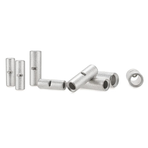 40PCS Gauge 8 6 4 Butt Terminal Electrical Wire Connectors Tinned Copper Crimp Splices Cable Ferrules