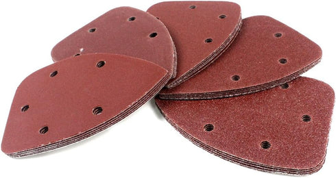 Coceca Assorted Sandpaper Sanding Pads for Mouse Detail Sander, 50pcs 40 80 120 180 240 Grits
