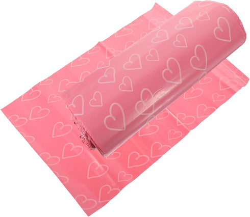 PartyKindom 100pcs Self-Sealing Disposal Bags Tear-Resistant Menstrual Envelopes for Women Convenient Heart