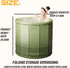 jessie Portable Foldable Bathtub for Adults PVC SPA Soaking Standing Bath Tub for Shower Stall, Freestanding