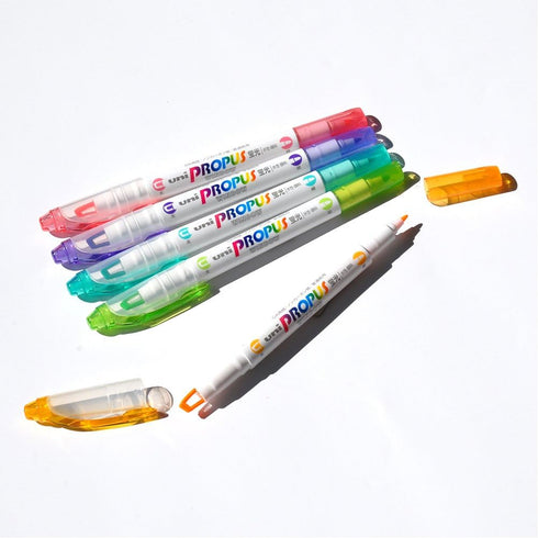 Uni Highlighter Propus Window, 5 Soft Color Set, PUS102T5CS