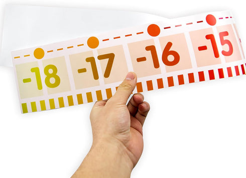 Number Line Bulletin Board Border Rainbow -20 to 100 Classroom Decoration 36ft Roll