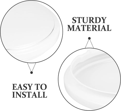 22.7cm HEMOTON Ceiling Light Shade Replacement for Wall Sconce and Ceiling Fixture, Plastic Clip-on Lampshade