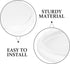 22.7cm HEMOTON Ceiling Light Shade Replacement for Wall Sconce and Ceiling Fixture, Plastic Clip-on Lampshade