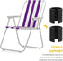 4-Pack 1.25 Inch NUOBESTY U-Shape Chair Leg Caps Nonslip Furniture Pads Floor Protectors for Outdoor Beach Chairs
