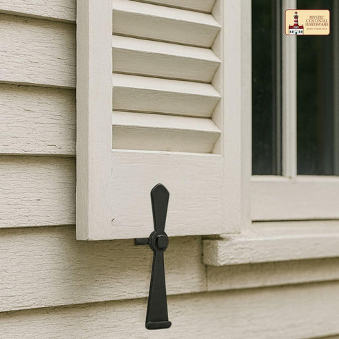 Iron Grill Window Shutter Dogs for Home Improvement