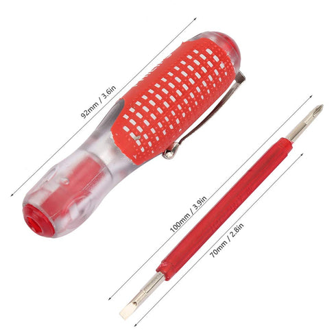 Electronic Test Pen Screwdriver Pencil for Measuring Current, Durable Safety Rod, Plastic Electrical Sensor Tools