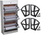 Denash 4Pcs/Set Furniture Shoes Drawer Cabinet Hinge,Strong Bearing Capacity Shoes Cabinet Hinge Racks,Shoes