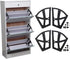 Denash 4Pcs/Set Furniture Shoes Drawer Cabinet Hinge,Strong Bearing Capacity Shoes Cabinet Hinge Racks,Shoes