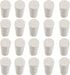 20 Pcs 000# White Solid Rubber Stoppers, Tapered Lab Plugs, Dia. 13mm x Dia. 8mm, Height 17mm