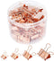 Binder Clip Paper Clamps - Assorted Sizes (Mini, Small, Medium, Large), 100 Pcs Clips for Office School