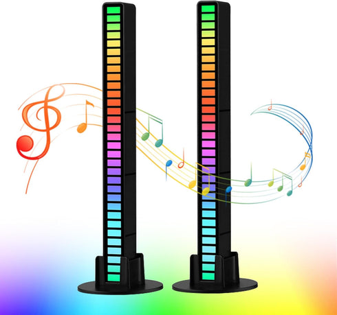 MOONDKIST 32 18 8 Smart RGB Rhythm Light Bar with LEDs, Music Atmosphere Rhythm Light with Colors & Dynamic Modes, USB
